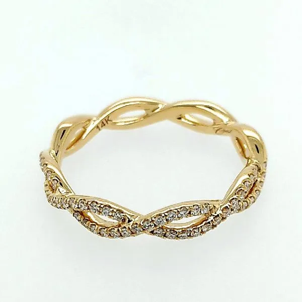 14 Karat Yellow Gold Diamond Fishtail Band Saxons Fine Jewelers Bend, OR