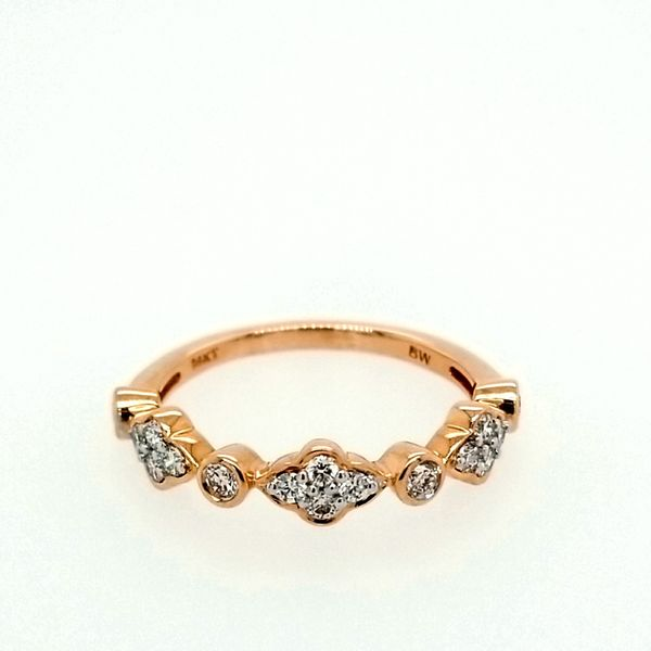 Rose Gold and Diamond Alternating Band Saxons Fine Jewelers Bend, OR