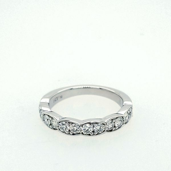 White Gold with Lorelei Floral Diamond Band Saxons Fine Jewelers Bend, OR