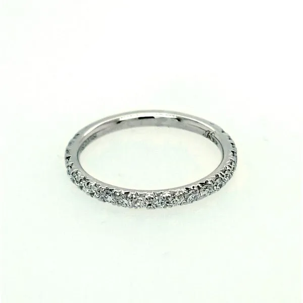 Platinum Pave 1 Sided Halfway Diamond Band Saxons Fine Jewelers Bend, OR