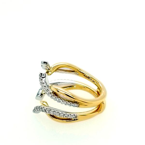Yellow Gold/White Gold and Diamond Ring Enchancer Image 2 Saxons Fine Jewelers Bend, OR