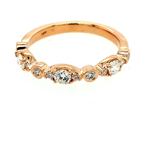Hearts On Fire. Rose Gold Diamond Band 'Bezel Regal Saxons Fine Jewelers Bend, OR