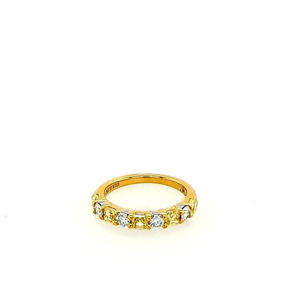 Yellow Square Diamond White Round Ring Saxons Fine Jewelers Bend, OR