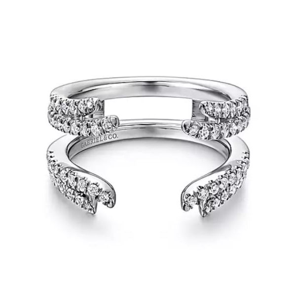 Gabriel & Co. 14 Karat White Gold Diamond Ring Enchancer Saxons Fine Jewelers Bend, OR