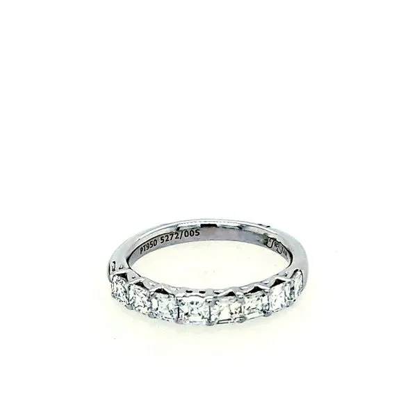 J.B. Star. Platinum Square Emerald Eternity Band Saxons Fine Jewelers Bend, OR