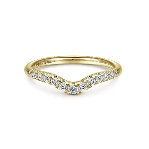 Gabriel & Co. 14 Karat Yellow Gold Diamond Anniversary Band Saxons Fine Jewelers Bend, OR