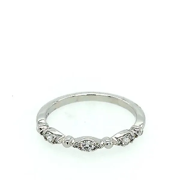 Hearts on Fire. 18 Karat White Gold Beaded Regal Band Saxons Fine Jewelers Bend, OR