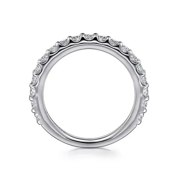 Gabriel & Co. 14 Karat White Gold Diamond Anniversary Band Image 2 Saxons Fine Jewelers Bend, OR