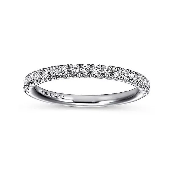 Gabriel & Co. 14 Karat White Gold Diamond Band Image 3 Saxons Fine Jewelers Bend, OR