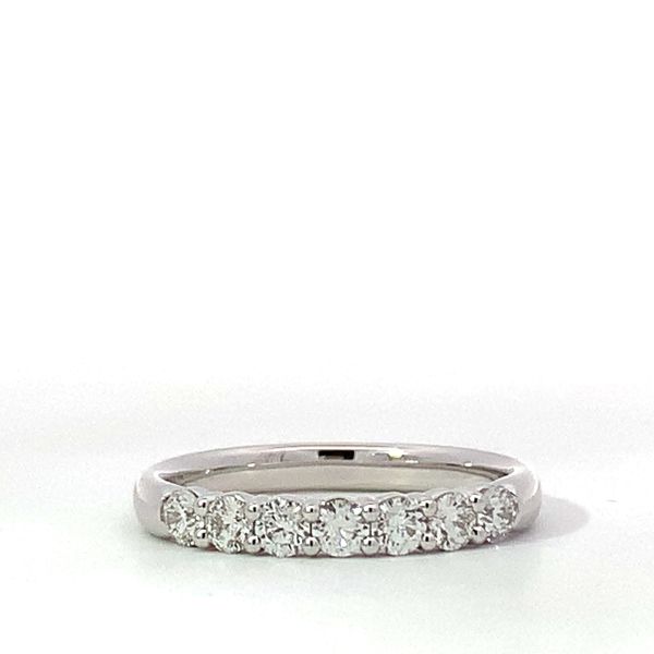 Hearts on Fire. 18 Karat White Gold with Diamond 7 Stone Signature Band Saxons Fine Jewelers Bend, OR