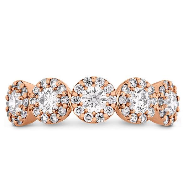 Hearts on 18 Karat Rose Gold Fulfillment Round Diamond