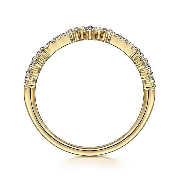 Gabriel & Co. 14 Karat Yellow Gold Natashas Diamond Band Image 2 Saxons Fine Jewelers Bend, OR