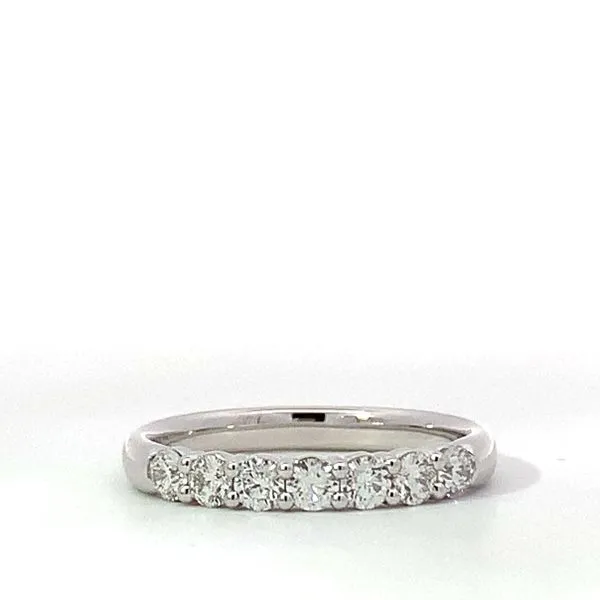 Hearts on Fire. 18 Karat White Gold with Diamond 7 Stone Signature Band Saxons Fine Jewelers Bend, OR