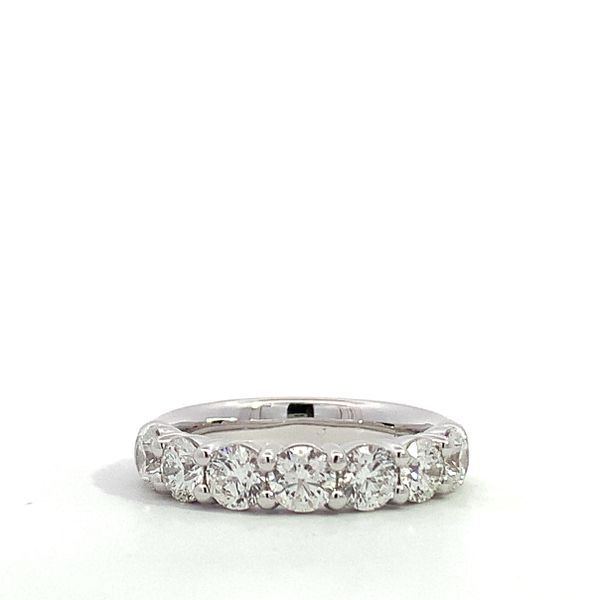 Hearts on Fire. 18 Karat White Gold with Signature 7-Stone Diamond Band Saxons Fine Jewelers Bend, OR