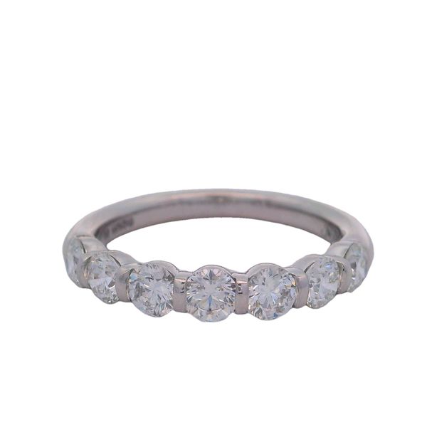 Platinum Diamond Round 7 Shared Prong Band Saxons Fine Jewelers Bend, OR