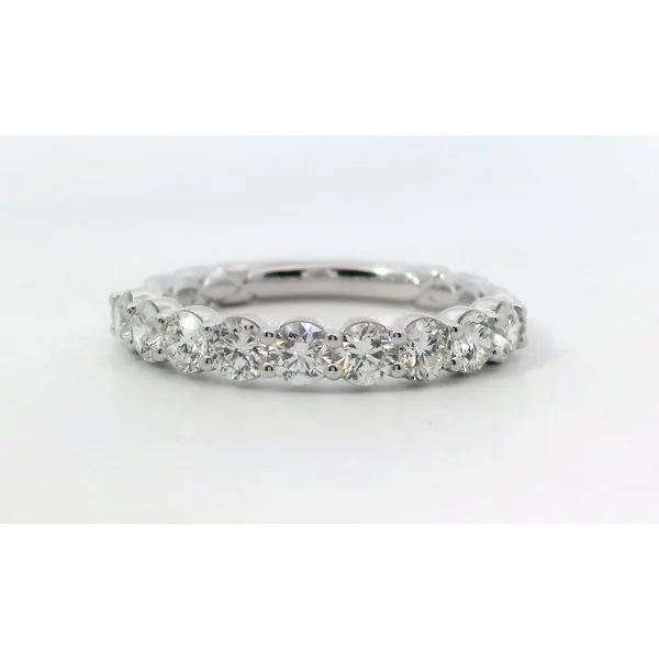 18K White Gold Round Diamond Quilted Wedding Band Saxons Fine Jewelers Bend, OR