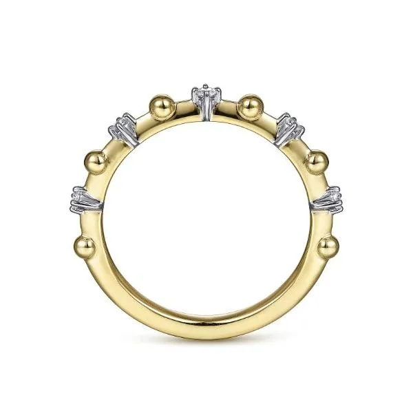 Gabriel & Co. Alternating Ball Ring Image 2 Saxons Fine Jewelers Bend, OR