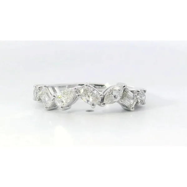 18K White Gold Fancy Diamond Band Saxons Fine Jewelers Bend, OR