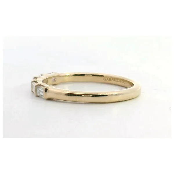 14K Yellow Gold Diamond Baguette Band Image 2 Saxons Fine Jewelers Bend, OR