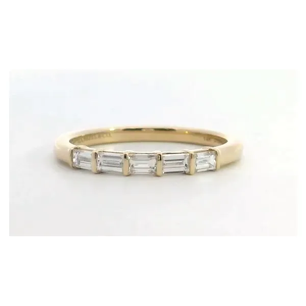 14K Yellow Gold Diamond Baguette Band Saxons Fine Jewelers Bend, OR