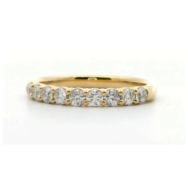 18K Yellow Gold Signature Diamond 9 Stone Band Image 2 Saxons Fine Jewelers Bend, OR