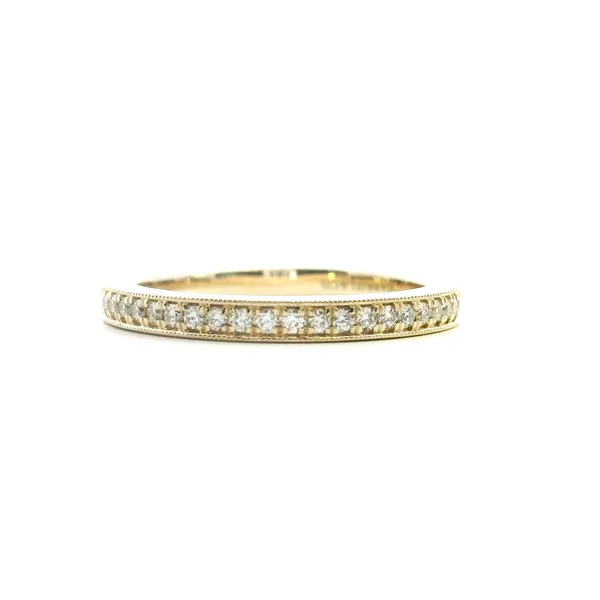 Gabriel & Co.14K YG Diamond Straight Milgrain Band Image 2 Saxons Fine Jewelers Bend, OR