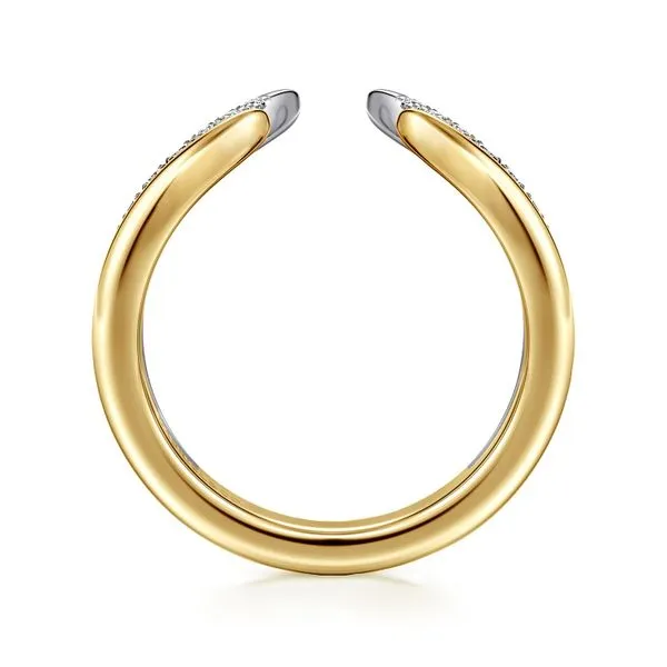 Gabriel & Co. Diamond Curved Open Band Image 2 Saxons Fine Jewelers Bend, OR