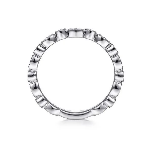 Gabriel & Co. 14 Karat Marquise Round Station Diamond Ring Image 2 Saxons Fine Jewelers Bend, OR