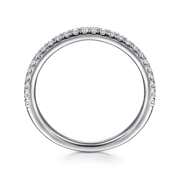 Gabriel & Co. 14K WG Diamond Classic Band Image 2 Saxons Fine Jewelers Bend, OR