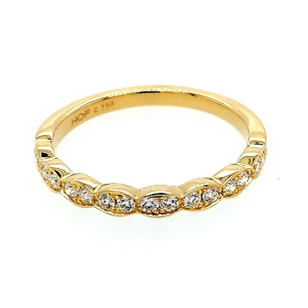 Hearts on Fire. 18 Karat Yellow Gold Diamond Band 'Lorelei Floral' Saxons Fine Jewelers Bend, OR