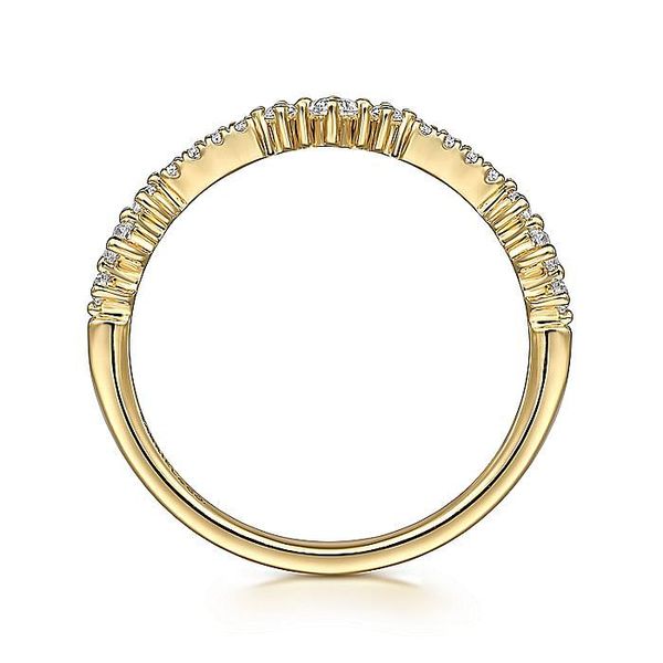 Gabriel & Co.14 Karat Yellow Gold Natashas Diamond Band Image 2 Saxons Fine Jewelers Bend, OR