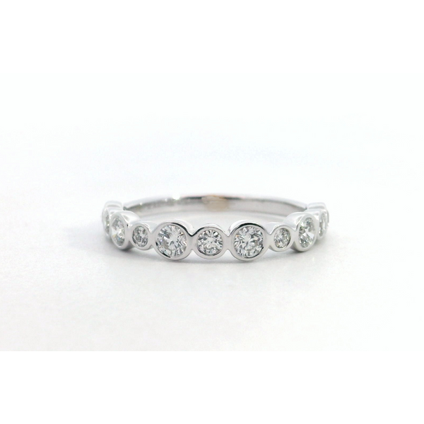 Hearts On Fire. White Gold Diamond Band Bezel Set Saxons Fine Jewelers Bend, OR