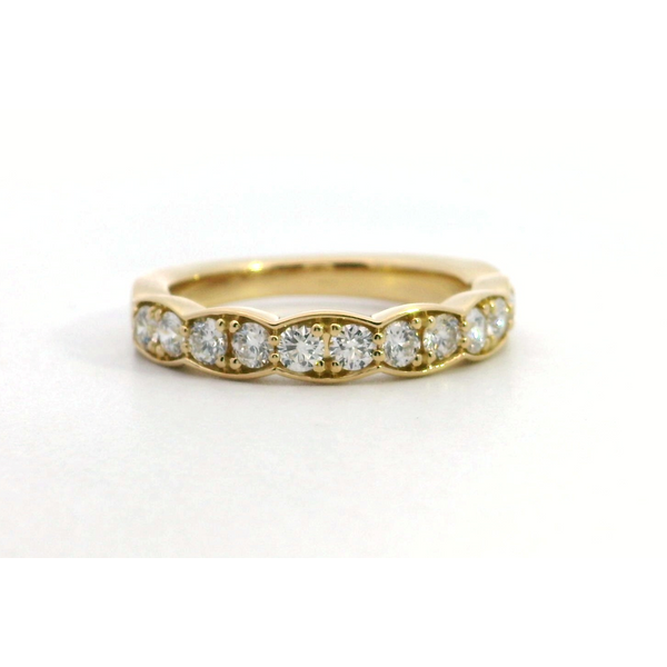Yellow Gold and Diamond Band 'Lorelei Floral' Saxons Fine Jewelers Bend, OR