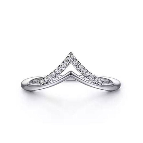 Gabriel & Co. Curved Double Row Diamond Ring Saxons Fine Jewelers Bend, OR