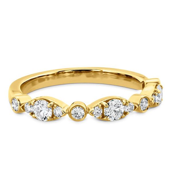 Hearts on Fire18 Karat Yellow Gold Diamond Regal Bezel Band Saxons Fine Jewelers Bend, OR