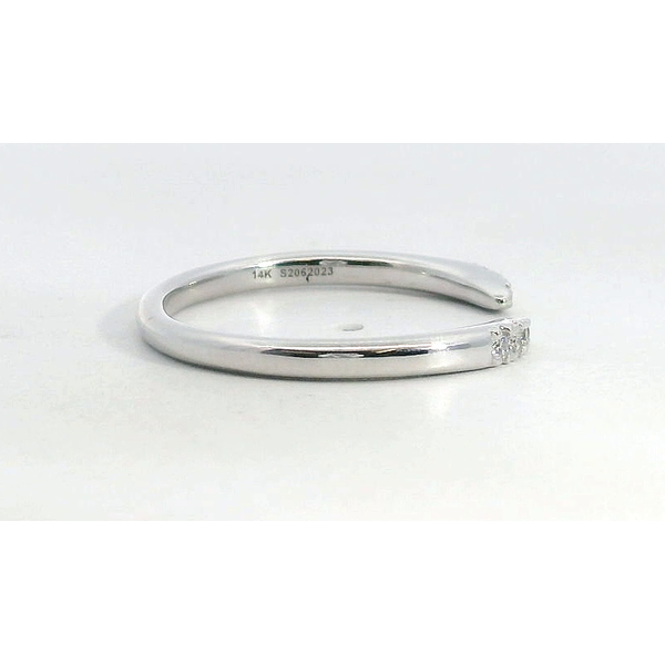Gabriel & Co.14K WG Open Diamond Tipped Band .05cttw Near Colorless SI Sz 6.5 Image 2 Saxons Fine Jewelers Bend, OR