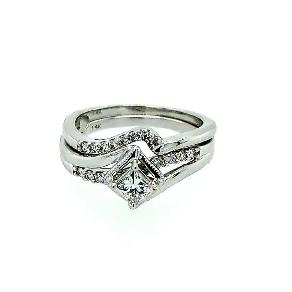 14K Princess Diamond Twisted Set Band Saxons Fine Jewelers Bend, OR