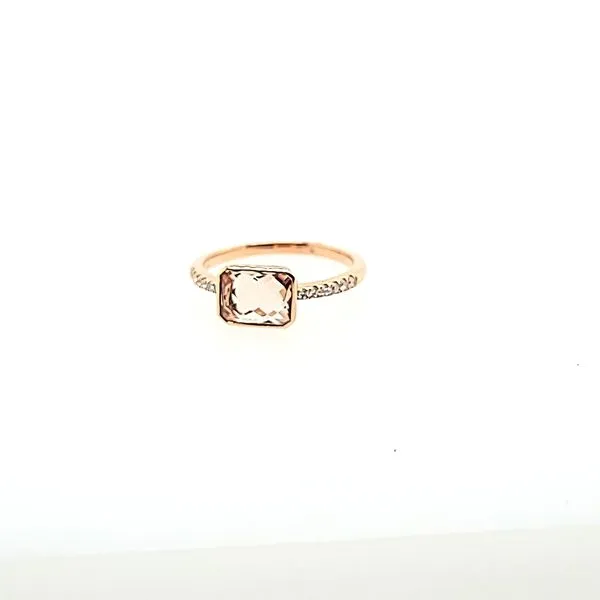 Morganite and Rose Gold Ring Saxons Fine Jewelers Bend, OR