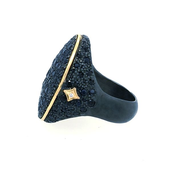 Black Sapphire Signet Style Ring Image 2 Saxons Fine Jewelers Bend, OR