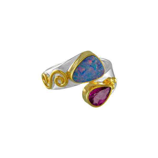 Gold Imperial Pink Opal Ring Saxons Fine Jewelers Bend, OR
