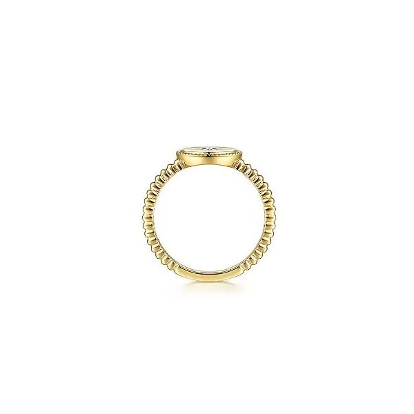 Gabriel & Co. 14 Karat Yellow Gold Diamond Star Bujukan Ring Image 2 Saxons Fine Jewelers Bend, OR