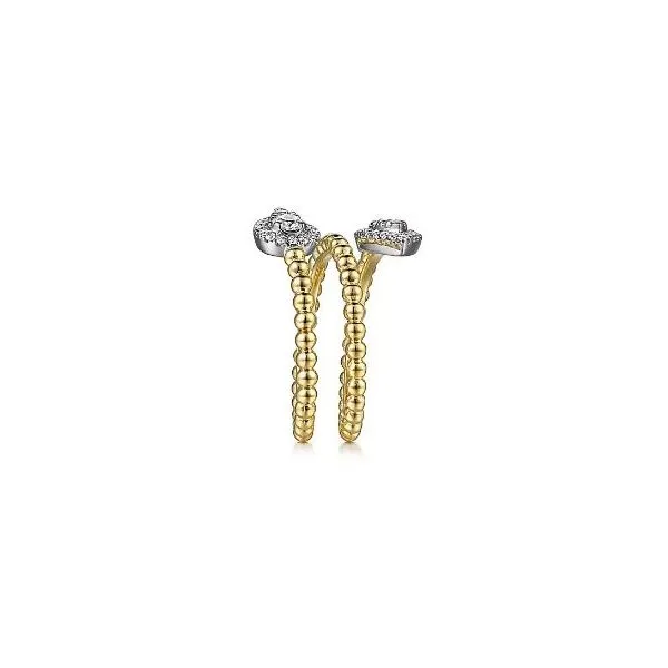 Gabriel & Co. Diamond Teardrop Bujukan Wrap Band Image 2 Saxons Fine Jewelers Bend, OR