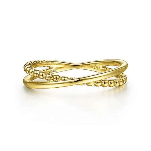 Gabriel & Co. Criss Cross Ball Ring Saxons Fine Jewelers Bend, OR