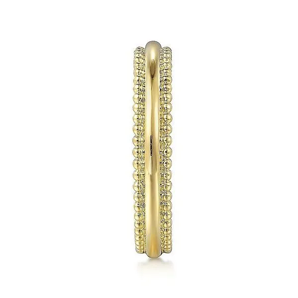 Gabriel & Co. 14 Karat Yellow Gold Bujukan Stackable Ring Image 4 Saxons Fine Jewelers Bend, OR