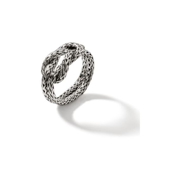 John Hardy. Silver Love Knot Chain Ring Image 2 Saxons Fine Jewelers Bend, OR