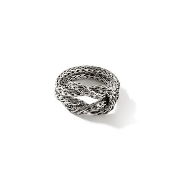 John Hardy. Silver Love Knot Chain Ring Saxons Fine Jewelers Bend, OR