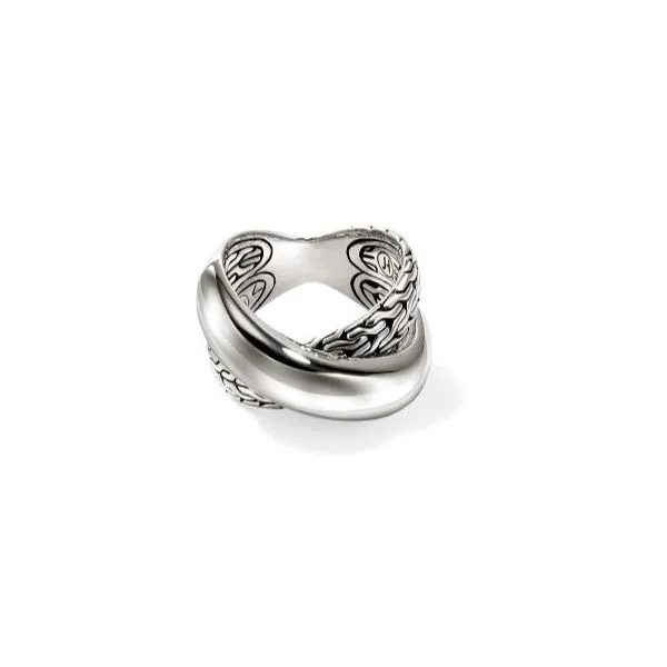 Silver Crossover Ring Saxons Fine Jewelers Bend, OR