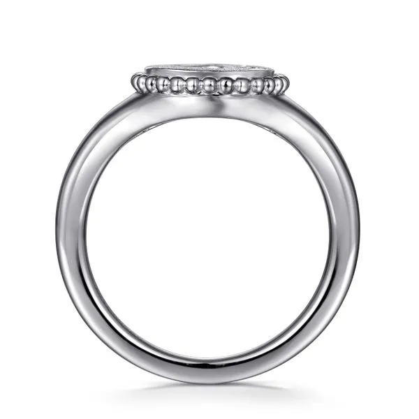 Gabriel & Co. Sterling Silver Diamond Bujukan Paw Print Ring