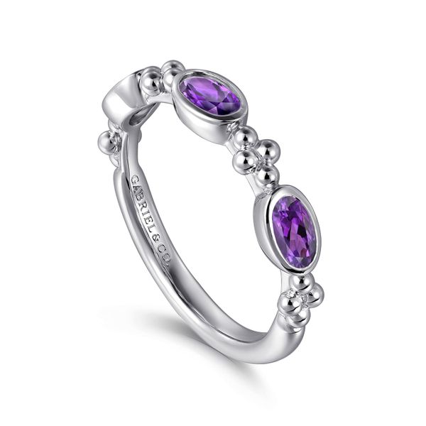 Bujukan Collection Amethsyt and Sterling Silver Ladies Ring - Image 3 Saxons Fine Jewelers Bend, OR