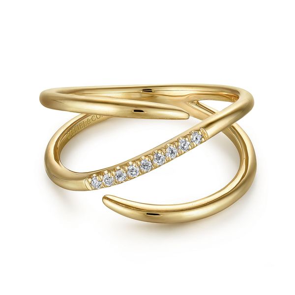 Gabriel & Co.14K YG Diamond Pave Wrap Ring Saxons Fine Jewelers Bend, OR